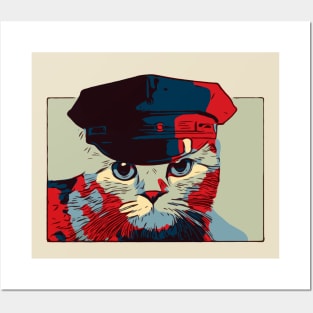 Cat Pop Art Police Cat Posters and Art